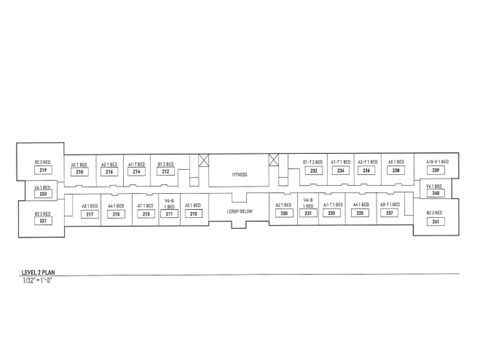 Floor plan for 2 beds, 1 bath, 900 sqft